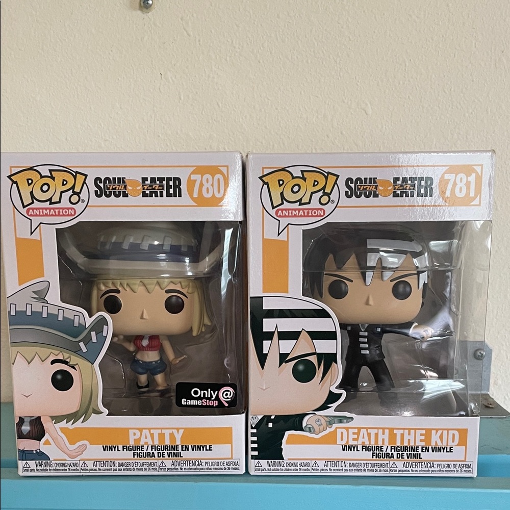 Funko pop! Anime (Soul Eater) Patty & Death the Kid Vinyl Figures